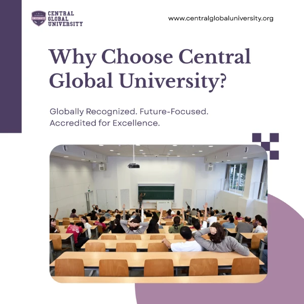 Classroom of students attending a lecture illustrating the academic environment at Why Central Global University.