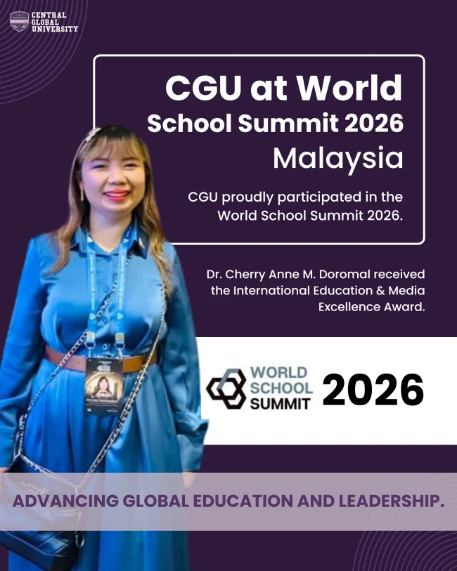 Dr. Cherry receives award at World School Summit 2026