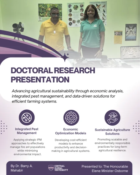 Barry Mahabir Doctoral Presentation Image 1