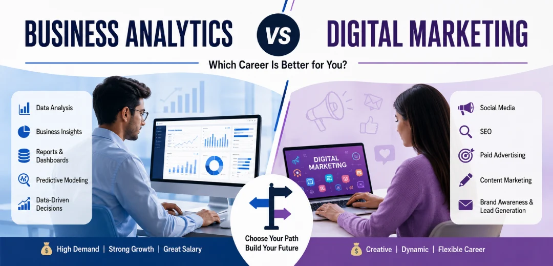 business analytics vs digital marketing